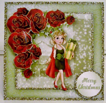 Last Minute Shopping - Decoupage Card Mini Kit by Pam Stubley