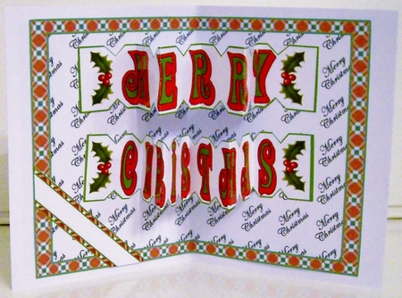 Pop-out words Christmas Bells by Pam Stubley