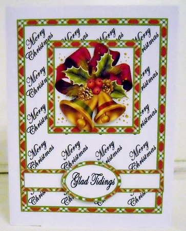 Pop-out words Christmas Bells by Pam Stubley