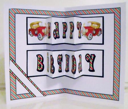 Pop-out words Old Car by Pam Stubley