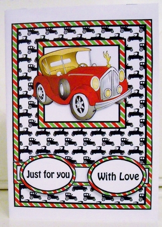 Pop-out words Old Car by Pam Stubley