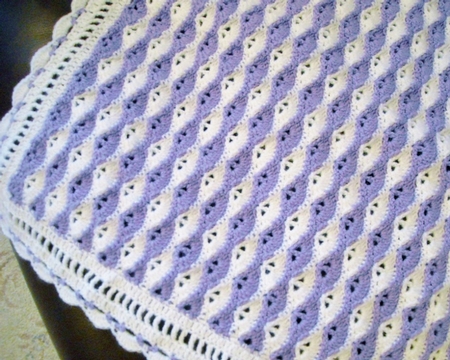 CROCHET PATTERN - baby afghan blanket - UK & USA terms - PDF - #304 by Pam Stubley