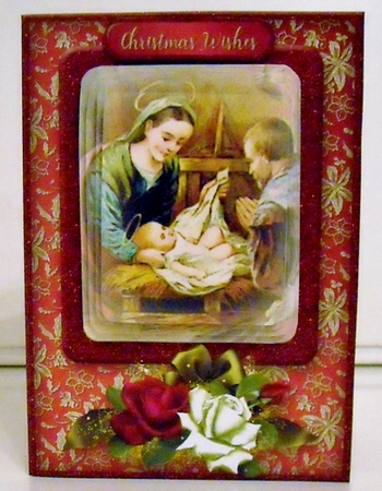 Stable in Bethlehem - A5 Pyramid Card Mini Kit by Pam Stubley