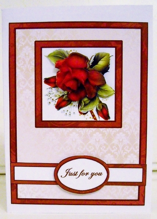 Pop-out words Red Rose by Pam Stubley