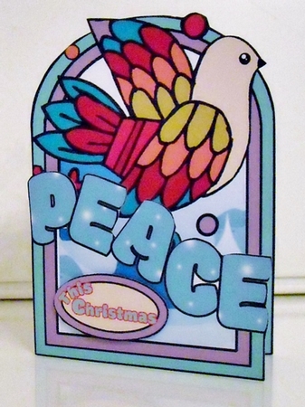 Peace on Earth Pink & Blue by Pam Stubley