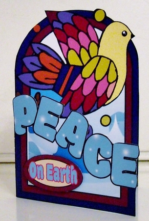 Peace on Earth Purple by Pam Stubley
