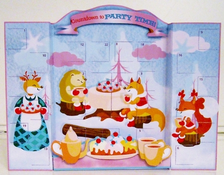 ADVENT CALENDAR CARD - Forest Tea Party by Pam Stubley