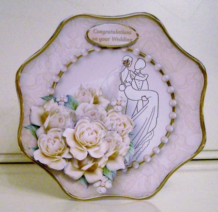 Wedding Roses - Wavy Octagon Card Mini Kit by Pam Stubley