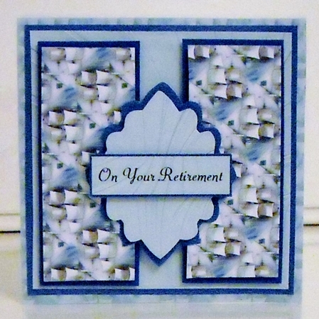 Blue Ship Male Birthday or Retirement by Pam Stubley