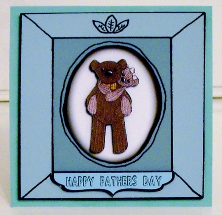 Fathers Day - Bears - Piggy Back by Pam Stubley