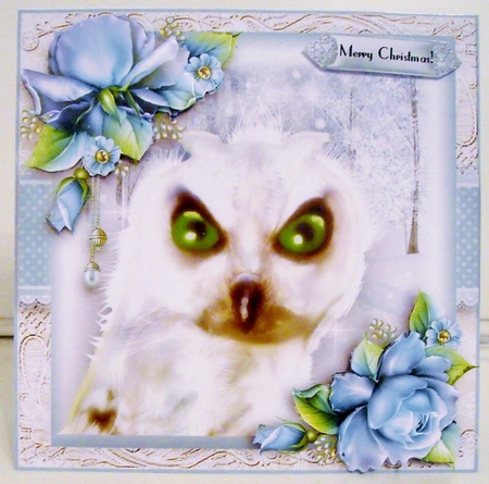 Have A Hoot Christmas Card Front Kit  by Pam Stubley