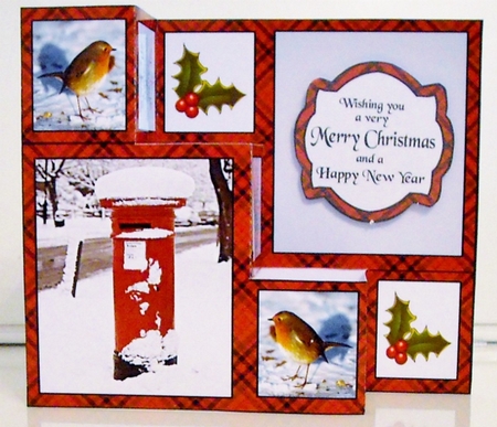3 step pop out Postbox and robin by Pam Stubley