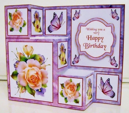 3 step pop-out   Spring Roses by Pam Stubley