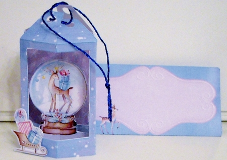 Winter Cheer 3D Hanging Christmas Card & Envelope by Pam Stubley