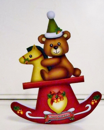 Christmas Bear Rocker Card Mini Kit.2 by Pam Stubley