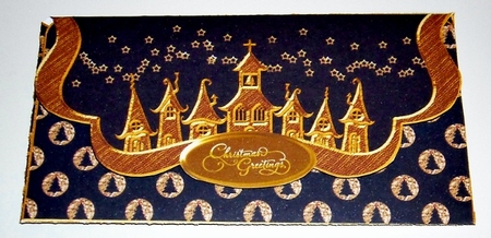 Xmas Black and Gold Gift Voucher 1 by Pam Stubley