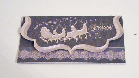 Xmas Black and Gold Gift Voucher 2 by Pam Stubley