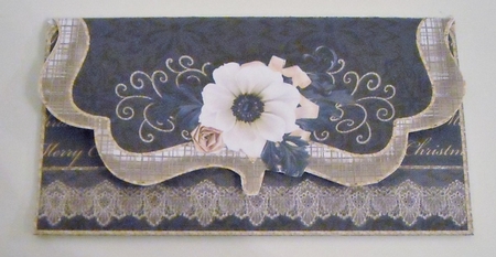 Xmas Black and Gold Gift Voucher 3 by Pam Stubley
