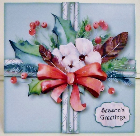Floral Boho Christmas Present 1 by Pam Stubley