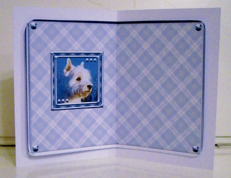 JJ LOVE MY DOG WEST HIGHLAND TERRIER OR WESTIE 5X7 INSERT by Pam Stubley