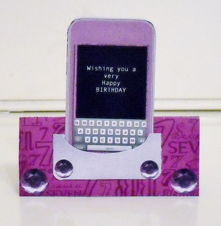 PERFECT PINK BIRTHDAY PHONE DOCK CARD KIT by Pam Stubley