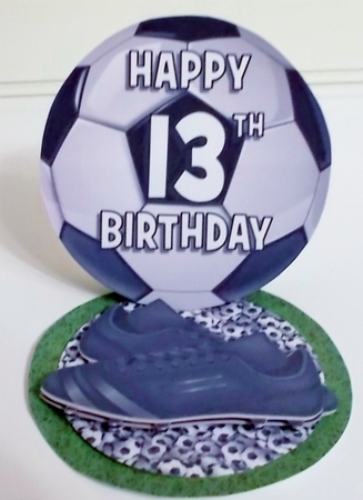 FOOTBALL EASEL CARD  by Pam Stubley