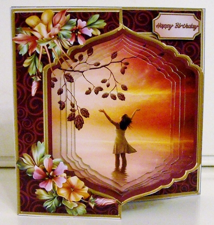 Glorious Sunset Offset Front Card Mini Kit by Pam Stubley