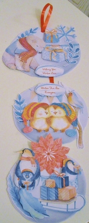 Winterfest #1  Hanging Snowballs Trio by Pam Stubley