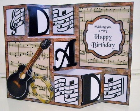 Dad, You Rock! 3 Step Card by Pam Stubley