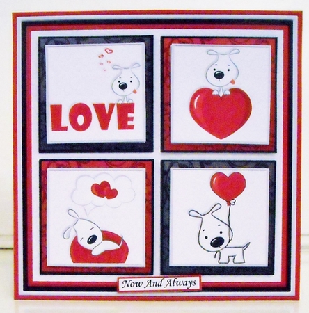 WOOF YOU SQUARES All Occasions 7.5 Quick Layer Card & Insert Mini Kit by Pam Stubley