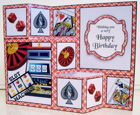 Three step fold       Casino by Pam Stubley