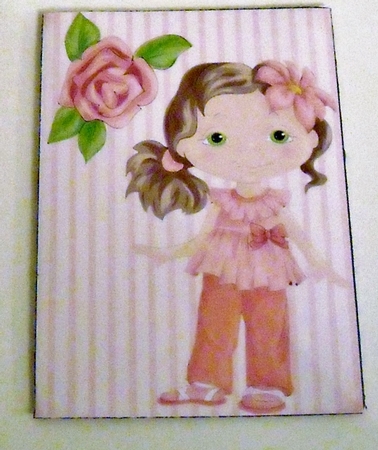 Valentine Girl Gift card Envelope 5 by Pam Stubley