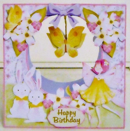 STAND-ALONE EASEL DANGLER - Butterfly Fairy by Pam Stubley