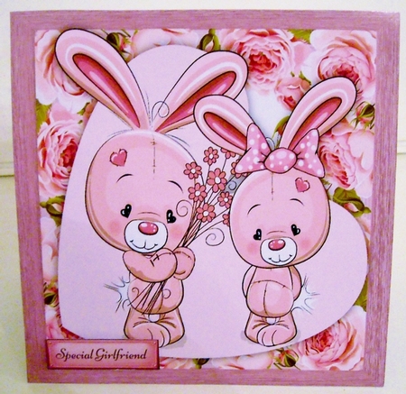 Gorgeous Love Bunnys 8x8 by Pam Stubley