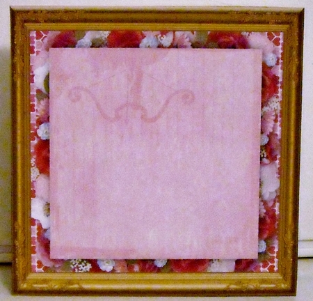 Be Mine Valentine 7x7ins Floral Insert by Pam Stubley