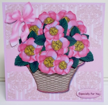 Basket Wild Roses Mini Kit by Pam Stubley