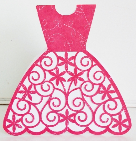 Dress Shaped Card by Pam Stubley