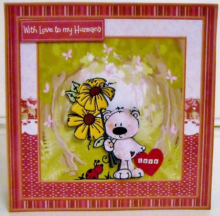 Bearly special flowers by Pam Stubley