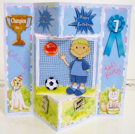 Football Champ Stepper by Pam Stubley
