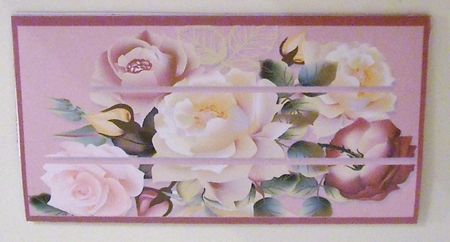 Ladies Floral Rose wallet/pocket/envelope for vouchers/money or gift cards by Pam Stubley