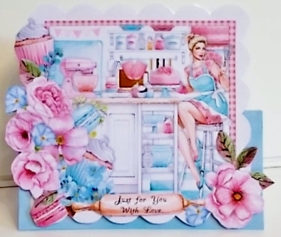 A Great Bake Off Over the Edge Tent Card & Envelope (Large) by Pam Stubley