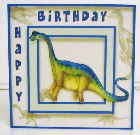 Grrrrr Dinosaur Card Topper - Dinosaur 6 by Pam Stubley