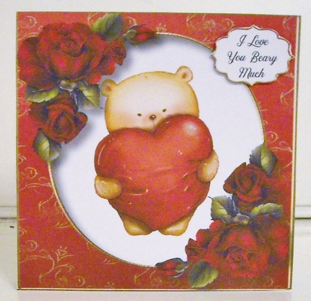 The Valentine Bear 8x8 by Pam Stubley