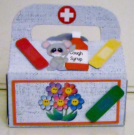 LARGE GIFT BOX - GET WELL FAST! by Pam Stubley