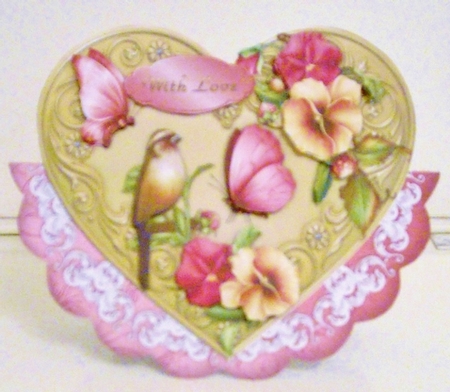 Perfectly Pansies - Scallop Shaped Wobble Card Mini-Kit by Pam Stubley