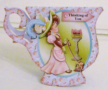 Sassy Lady on a Teacup  by Pam Stubley