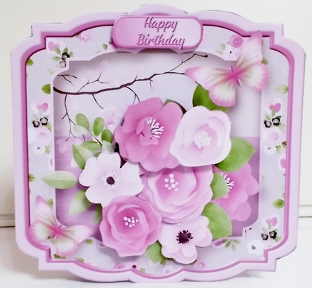 Spring Flowers - Shaped Card Mini Kit by Pam Stubley