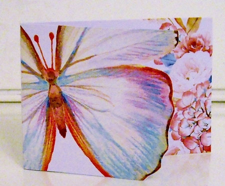 Watercolor Butterfly in Pink 1346 by Pam Stubley