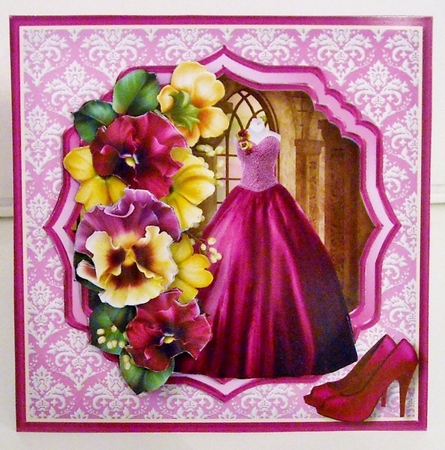 Summer Ballgown - Layered Card Mini Kit by Pam Stubley