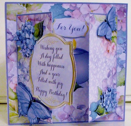 FRONT OPEN DOOR Kit - Candle & Hydrangea by Pam Stubley